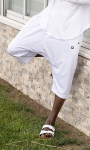 Jogging Shorts White from Qaba'il