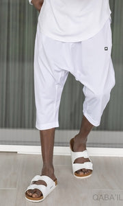 Jogging Shorts White from Qaba'il