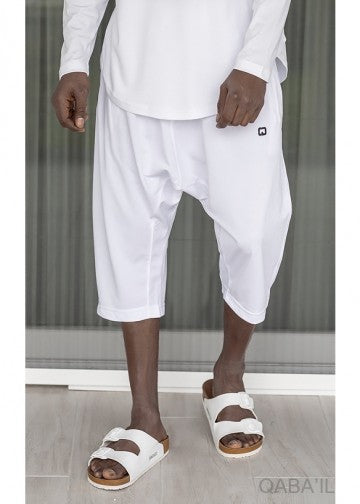 Jogging Shorts White from Qaba'il