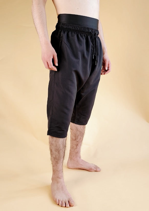 Men's Black Swim Shorts by Aboe Safiya