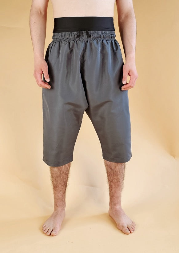 Grey Halal Swim Shorts for Men