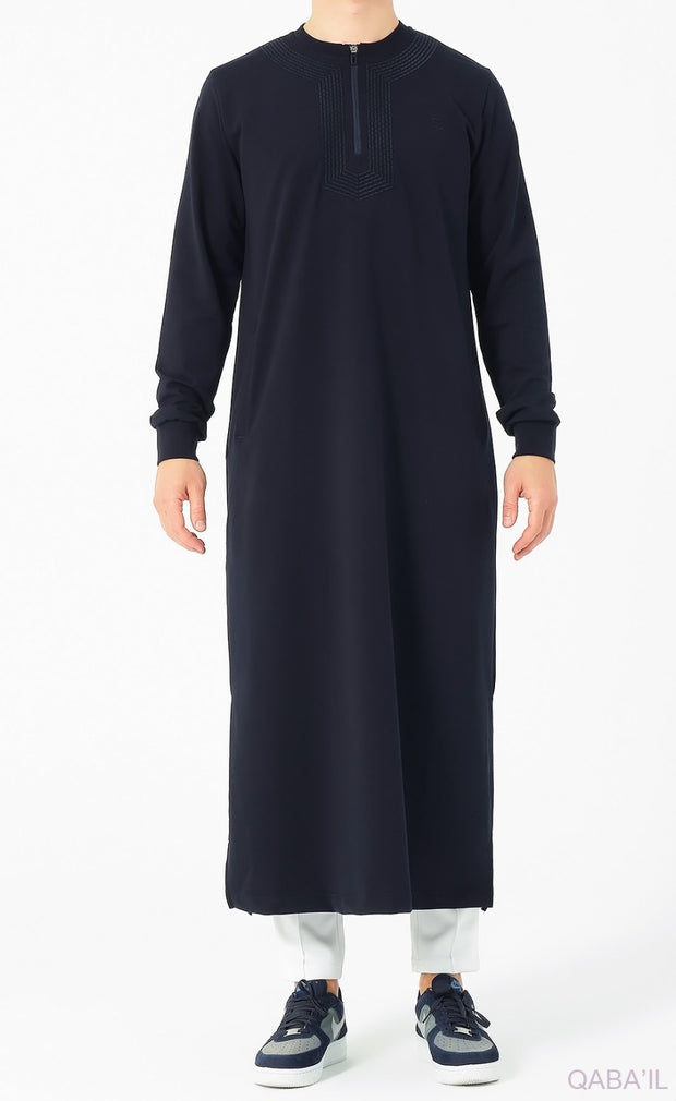 Jogging Qamis "Amwaj" Navy by Qaba'il