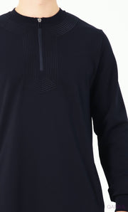 Jogging Qamis "Amwaj" Navy by Qaba'il