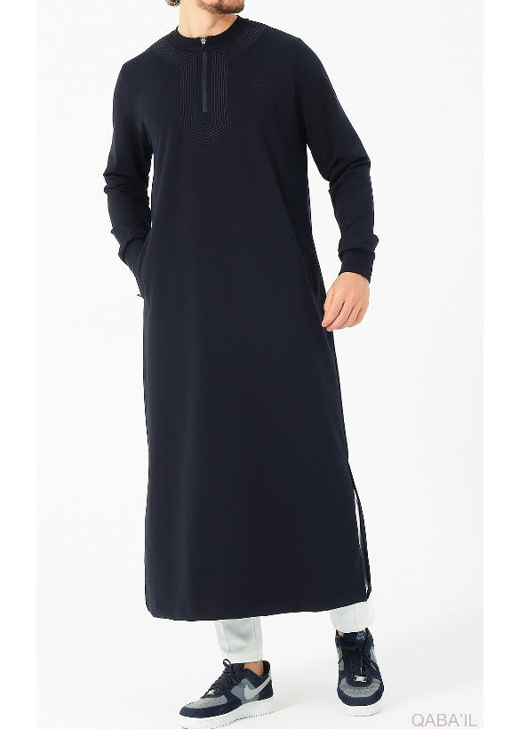 Jogging Qamis "Amwaj" Navy by Qaba'il