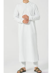 Jogging Qamis "Amwaj" White by Qaba'il