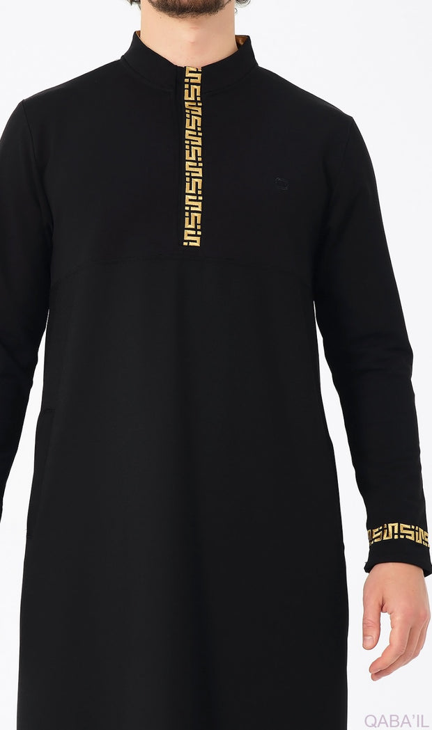 Jogging Qamis "Prestige" Black by Qaba'il