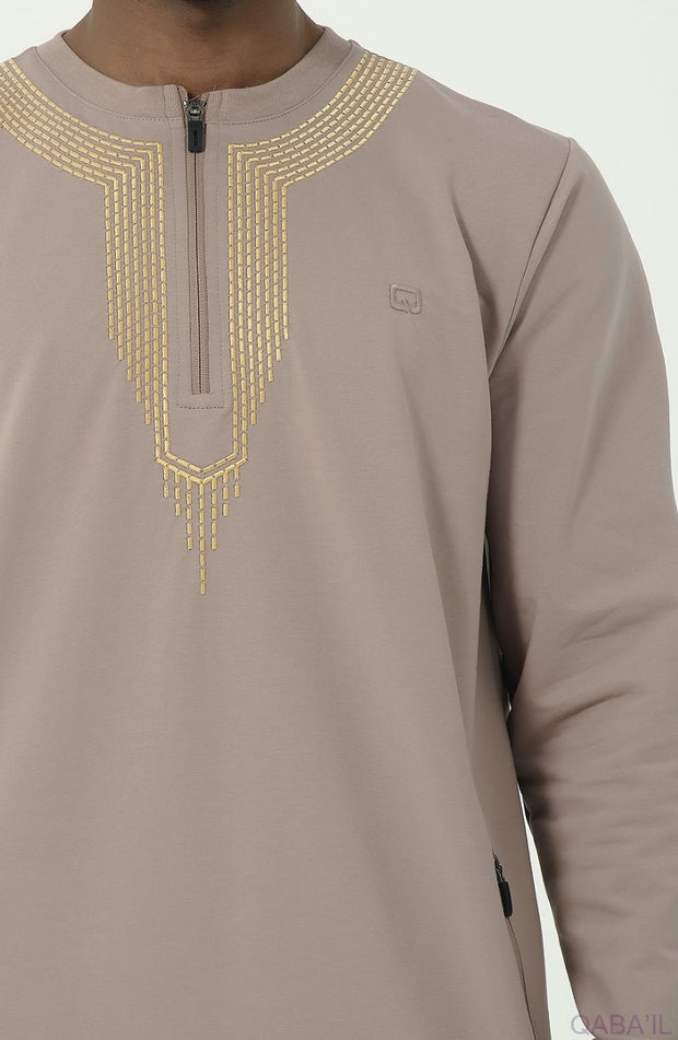 Jogging Qamis "Sham" Taupe by Qaba'il