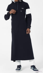 Jogging Qamis "Unik" Navy Blue by Qaba'il