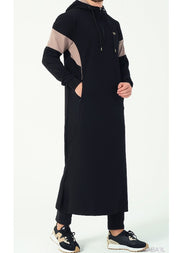 Jogging Qamis "Unik" Black by Qaba'il