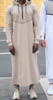 Jogging Qamis "Quds" beige by Qaba'il