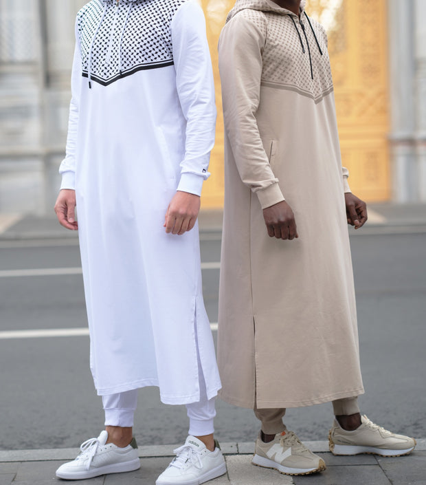 Jogging Qamis "Quds" beige by Qaba'il