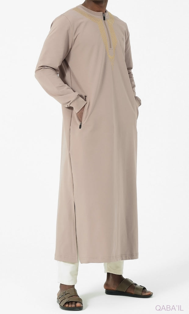 Jogging Qamis "Sham" Taupe by Qaba'il