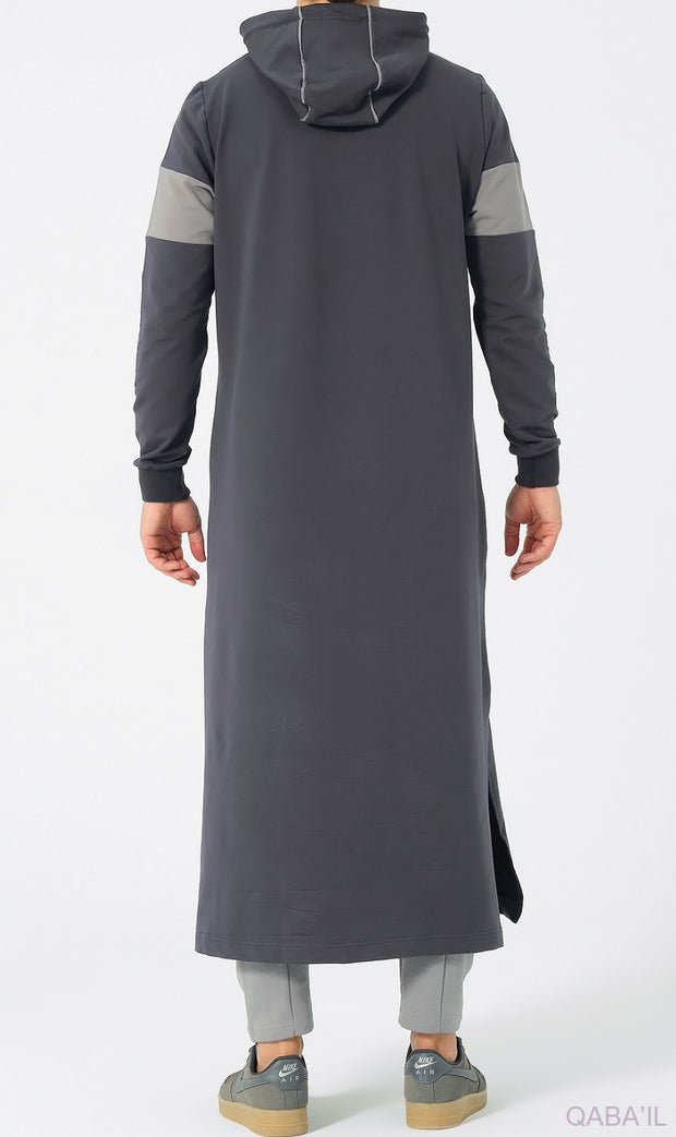 Jogging Qamis "Unik" Dark Grey by Qaba'il