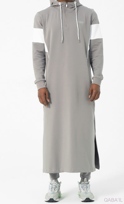 Jogging Qamis "Unik" Grey by Qaba'il