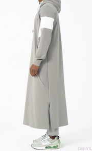 Jogging Qamis "Unik" Grey by Qaba'il