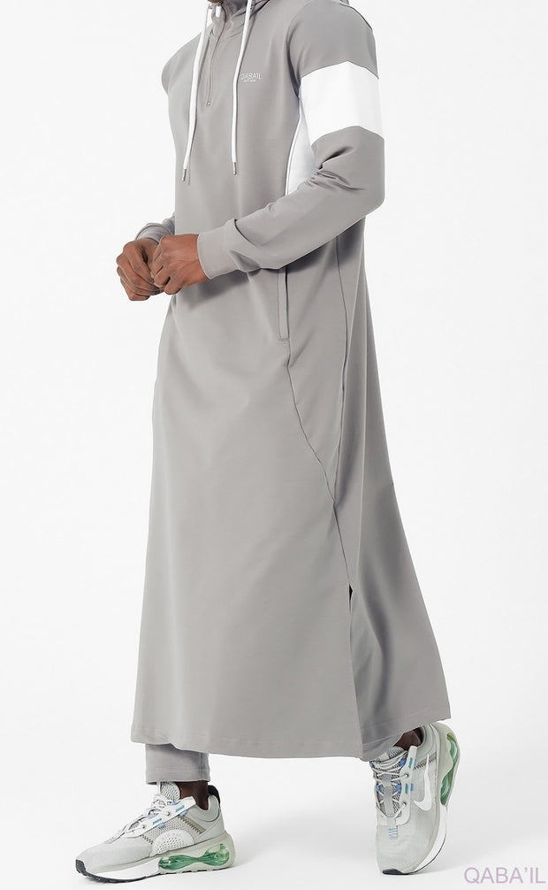 Jogging Qamis "Unik" Grey by Qaba'il