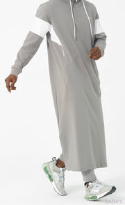 Jogging Qamis "Unik" Grey by Qaba'il