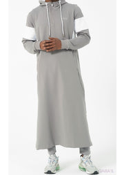 Jogging Qamis "Unik" Grey by Qaba'il