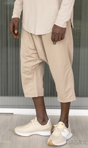 Jogging Shorts Beige from Qaba'il