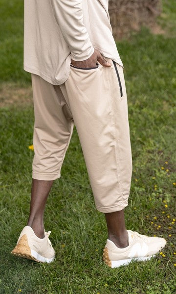 Jogging Shorts Beige from Qaba'il